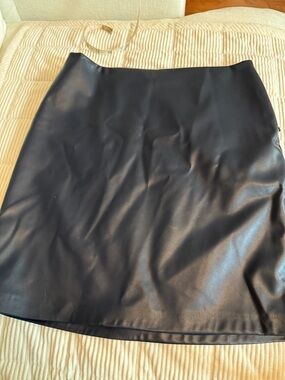 Faux Leather Skirt